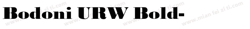 Bodoni URW Bold字体转换